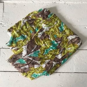 Tropical print scarf